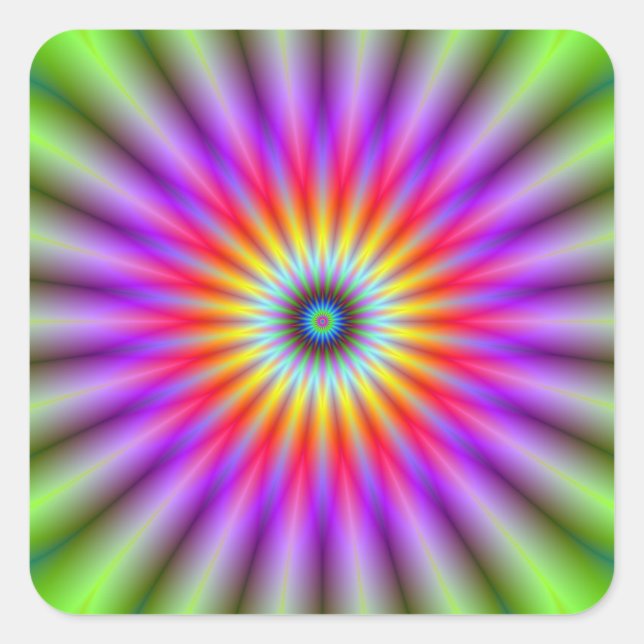 Aufkleberrad Quadratischer Aufkleber (Vorderseite)