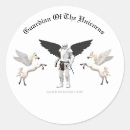 Aufkleberträumer von James Michael Miller Runder Aufkleber