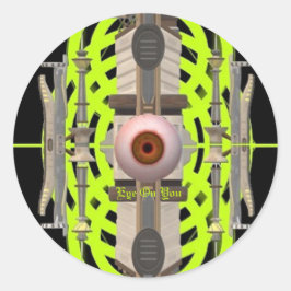 Aufkleberträumer von James Michael Miller Runder Aufkleber