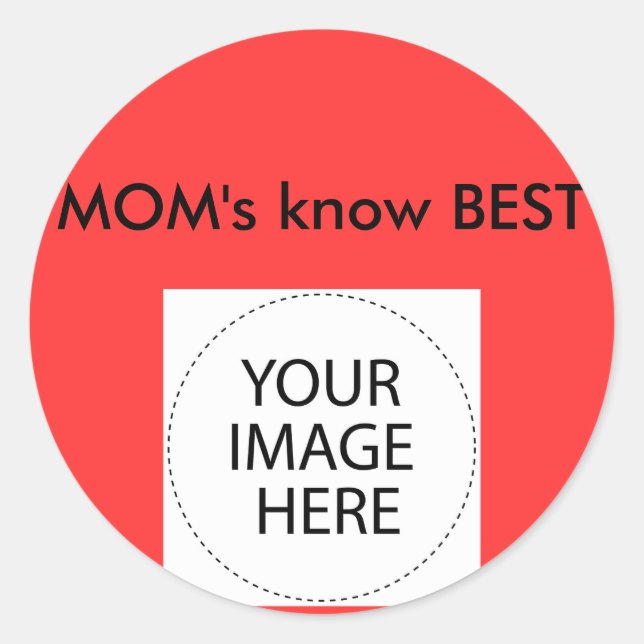 Aufklebervorlage Das MUSEUM Zazzle Geschenke Runder Aufkleber (Vorderseite)