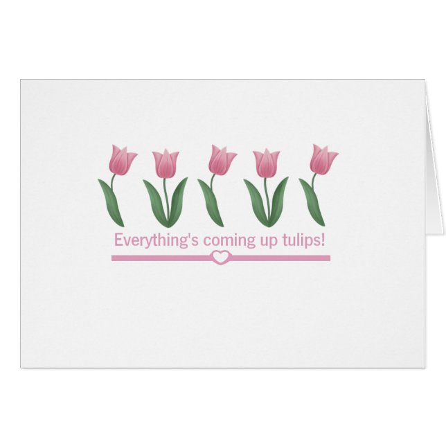 Aufkommende Tulpen (Vorderseite (Horizontal))