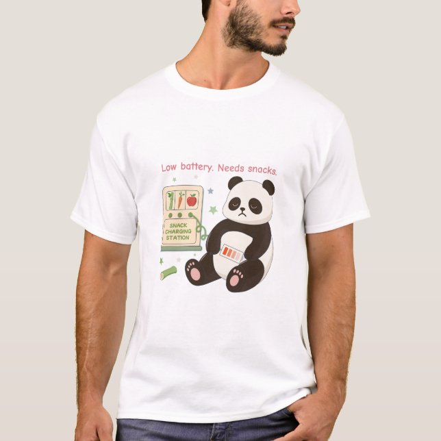 Aufladen mit Bamboo-Snacks T-Shirt (Vorderseite)