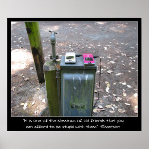 Aufladen von Mobiltelefonen Poster