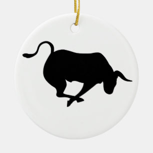 Aufladenstier Keramikornament