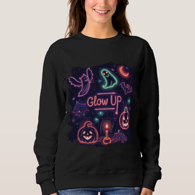 Aufleuchten | ExDesigner | Halloween Sweatshirt (Vorderseite)