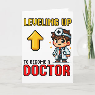 Aufleveln von Doktor Ck Zur Schule Lustiger Gamer Karte