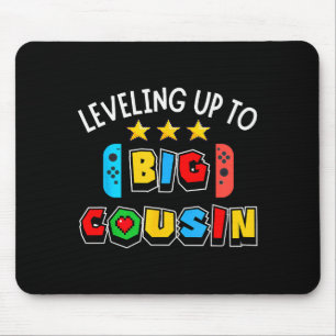 Aufleveln zum großen Cousin lustiges Gaming-Video- Mousepad