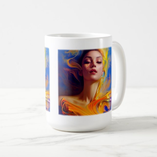 Auflösung der klassischen Tasse der Frau, 15 oz (VorderseiteRechts)