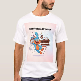 Auflösungsbrecher – Lustiger Neujahrs-Cartoon T-Shirt