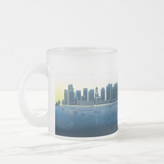 Aufmerksame Bostonskyline-Tasse Mattglastasse