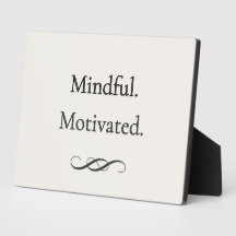 Aufmerksame Motivation — Sanfte Fokus-Plakette