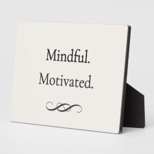 Aufmerksame Motivation — Sanfte Fokus-Plakette Fotoplatte