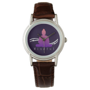 "Aufmerksamer" schöner Buddha Armbanduhr