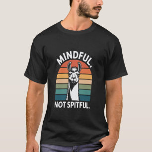 Aufmerksames Nicht Spuckendes Lama T-Shirt