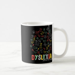Aufmerksamkeit Alphabet Regenbogen Silver Ribbon R Kaffeetasse