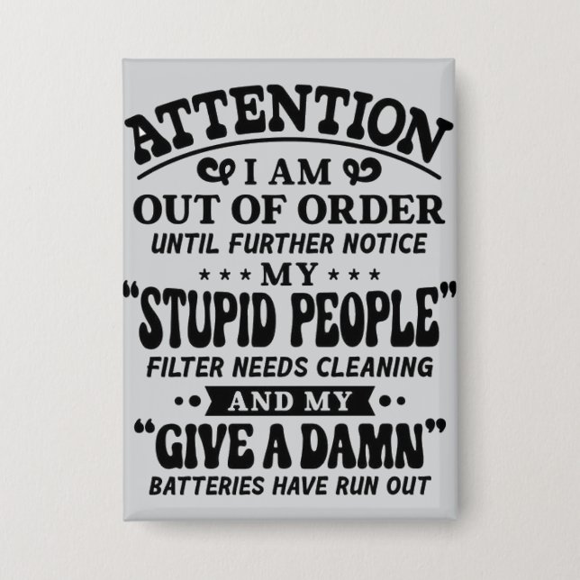 Aufmerksamkeit Button (Vorderseite)