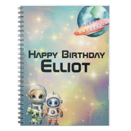 Aufmerksamkeit Intergalaktische Geburtstags-Erinne Notizblock