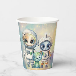 Aufmerksamkeit Intergalaktische Schlichte Geburtst Pappbecher