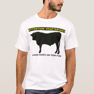 Aufmerksamkeits-Vegetarier-lustiges T-Shirt