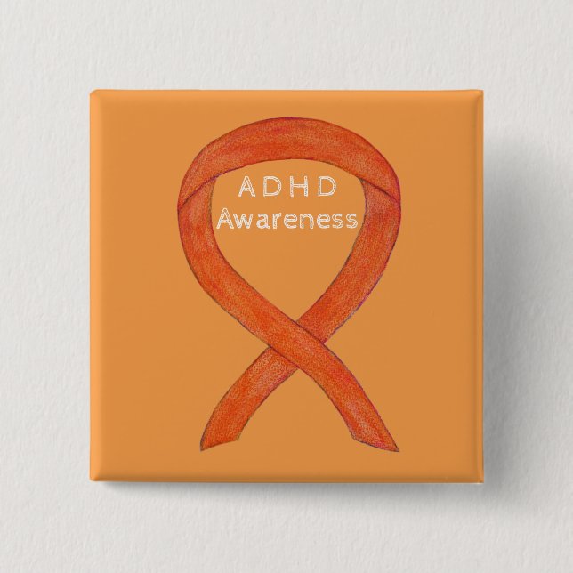 Aufmerksamkeitsdefizit Hyperaktivitätsstörung (ADH Button (Vorderseite)