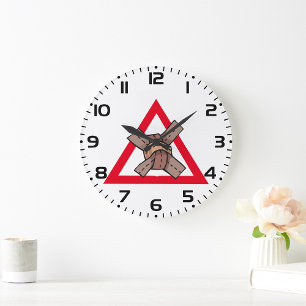 Aufmerksamkeitsüberschreitung Große Wanduhr