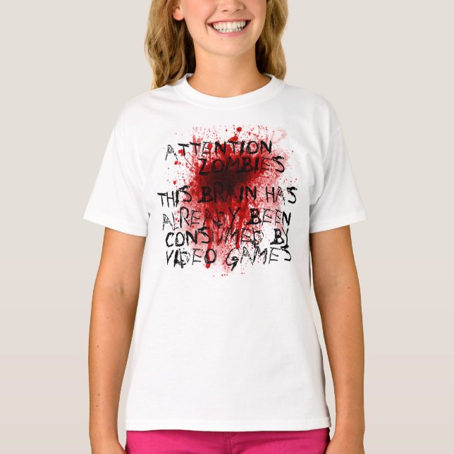 Aufmerksamkeitszombies T-Shirt (Vorderseite)