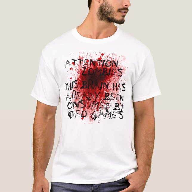 Aufmerksamkeitszombies T-Shirt (Vorderseite)