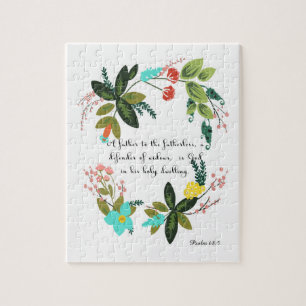 Aufmunternde Bibel versifiziert Kunst - Psalm-68:5 Puzzle