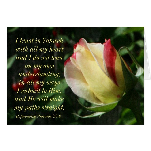 Aufmunterndes Schrifts-Sprichwort-3:4 - 6 (Vorderseite (Horizontal))