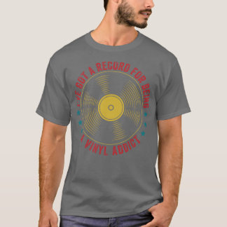 Aufnahme für Vinyl Funny LP Lover Retro Design T-Shirt