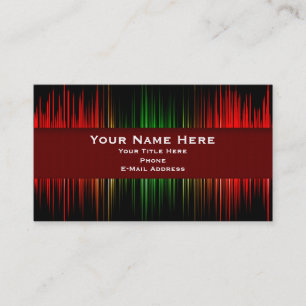 Aufnahme-Musikindustrie-Karte Visitenkarte