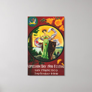 Aufnahme-Tagesanzeige, Staats-Festival 2 Leinwanddruck