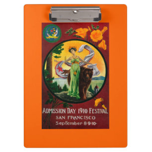 Aufnahme-Tagesanzeige, Staats-Festival Klemmbrett