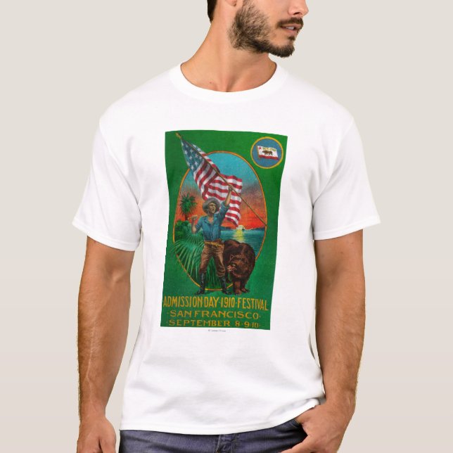 Aufnahme-Tagesanzeige, Staats-Festival T-Shirt (Vorderseite)