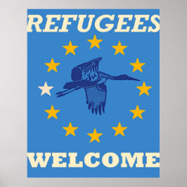 Aufnahme von Flüchtlingen Poster