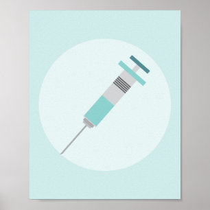 Aufnahmen, Immunisierungen Medizinische Grafik Poster
