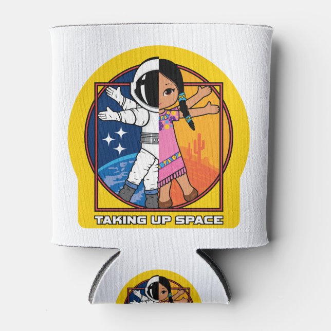 Aufnehmen des Space-Logos Dosenkühler (Vorderseite)