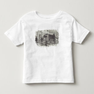 Aufnehmende Gefangene Gefängnis-Vans am Haus von Kleinkind T-shirt