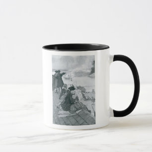 Aufpassen des Kampfes an Bunker Hill-Illustration Tasse