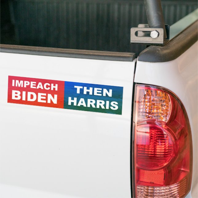 Aufprall Biden Dann Harris Autoaufkleber (Auf Lkw)