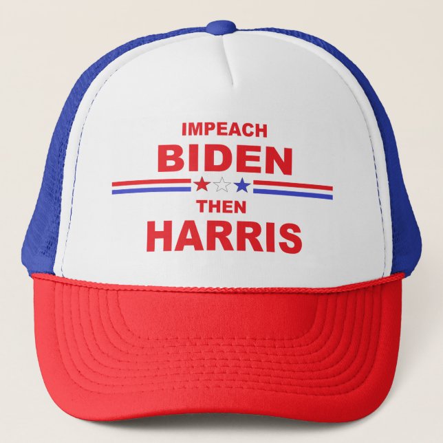 Aufprall Biden Dann Harris Truckerkappe (Vorderseite)