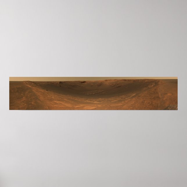 Aufprallkrater Ausdauer auf der Oberfläche von Mar Poster (Vorne)