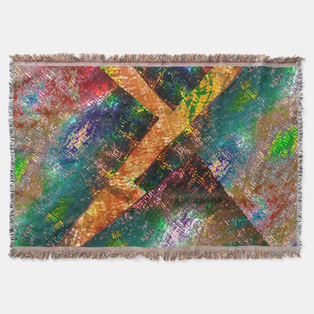 Aufprallung der farbigen Schichten mit rustikalem  Decke (Vorderseite)