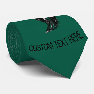 Aufrechtes Wildpferd-Halstuch mit individuellem Te Krawatte