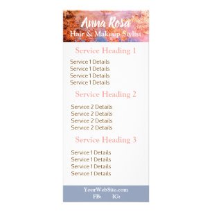 * Aufregende Aquarellfarbe Rosa Abstrakt Blau Werbekarte