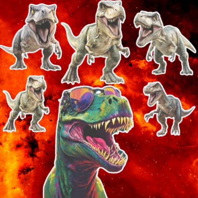 Aufregender Dinosaurier Aufkleber (Brighten your day with an exciting dinosaur sticker! )