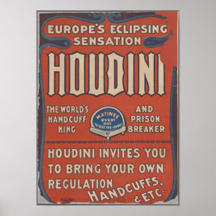 Aufregendes Houdini Poster