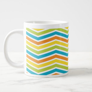Aufregendes Zickzack-Streifen-Tassendesign Jumbo-Tasse