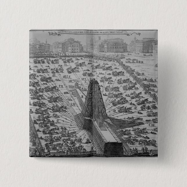 Aufrichten des alten ägyptischen Obelisk Button (Vorderseite)