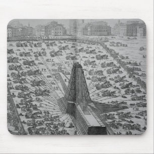 Aufrichten des alten ägyptischen Obelisk Mousepad